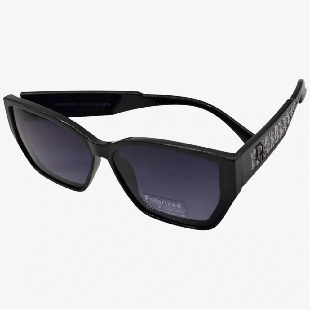 Dior Women’s Sunglasses | Black & White Temples | Gray/Purple Gradient Polarized - Picture 15 of 16